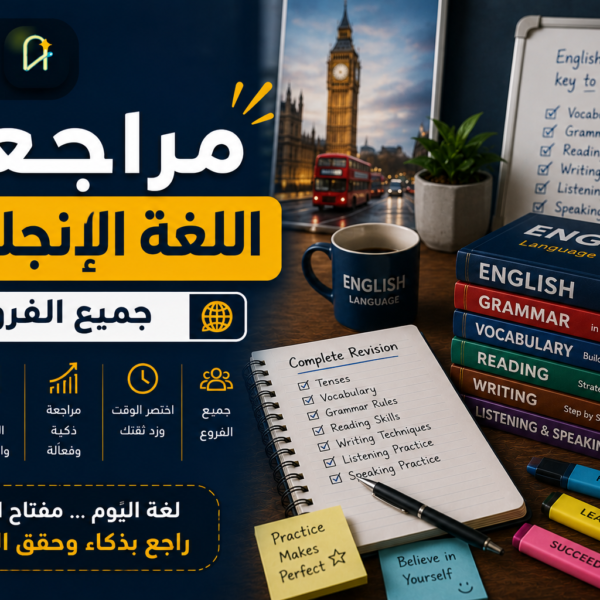 مراجعة ليلة الامتحان في اللغة الإنجليزية – جميع الفروع